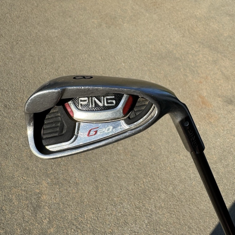 Ping G20 White Dot Single 8 Iron TCF 169 I Steel Shaft Regular Flex RH 38"
